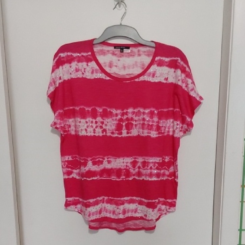CHAUS Sport Women's Pink Tie-Dye Top